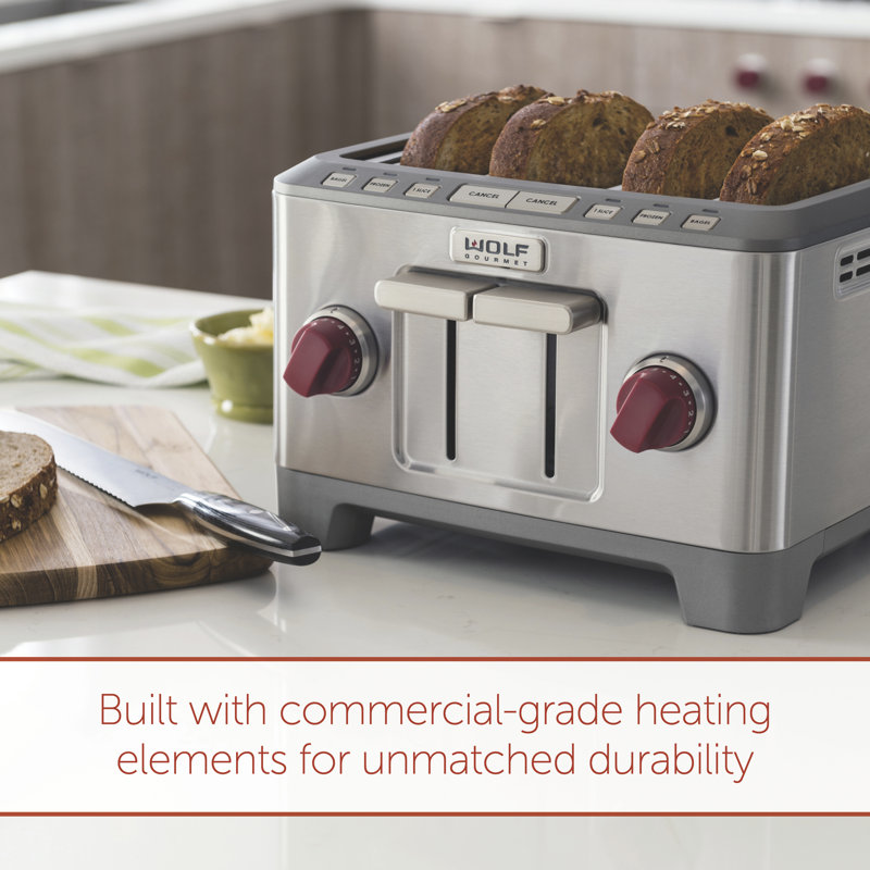 Wolf Gourmet 4 Slice Toaster & Reviews Wayfair